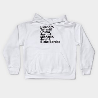 The Good Place Helvetica List Kids Hoodie